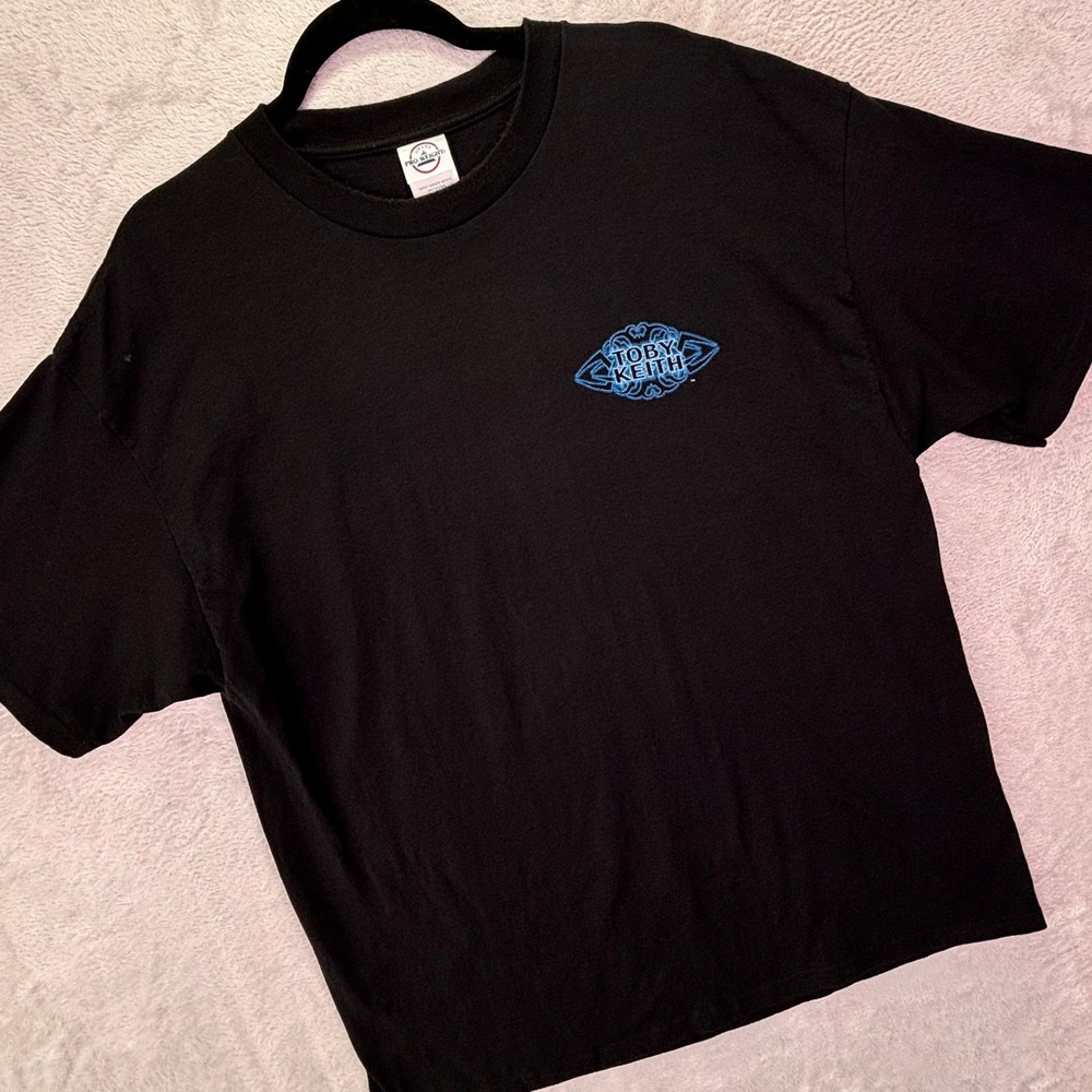 Delta Mens T-Shirt Sz XL Black Toby Keith Big Dog Daddy 2007 Tour Graphic Tee